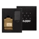 Zippo vžigalnik 49401 Black Crackle in etui Coyote Pouch