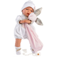 Lutka-beba Llorens - S odjećom s medvjedom jastukom, 38 cm