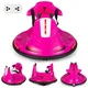Northix 6V Bumper Car za otroke z 360° rotacijo, glasbo in LED lučmi – Roza