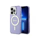 GUESS IML Glitter Peony Gold Maska za telefon iPhone 14 Pro, MagSafe, Ljubičasta