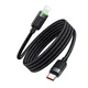 Pleten polnilni in podatkovni kabel 36W USB-C v Lightning McDodo CA-2010 z magnetnim navijanjem - 1.2m - črn