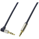 LOGILINK LogiLink CA11100 klinker avdio priključni kabel 1.00 m temno modra (mat) 90° kotni navzgor, (20431557)