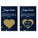 Personal Poročna kartica presenečenja/praskanka za pričo - Royal blue Barva: Zlati