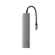 iSTYLE 6v1 aluminijasti USB-C HUB - vesoljno siva