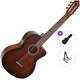 Valencia VC564CE Standard SET 4/4 Brown Sunburst Klasična kitara z elektroniko