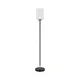 Globo 15977S - Podna lampa ROWENA 1xE27/60W/230V crna/bela