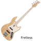 Sire Marcus Miller V7 Ash Reissue 4 FL Natural Fretless bas kitare
