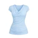 REGINA FASHION Bluza Wave Blouse svetlo modra