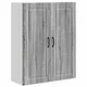 Vidaxl Omarica na steni PORTO Siva Sonoma 80 x 31 x 100 cm