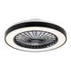 Rabalux Plafonjera sa ventilatorom Dalfon2, 40W, 48cm, 3000-6000K, Crna