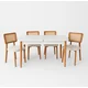 Hanah Home Trpezarijski set Natura, Braon-beli