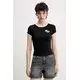 Kratka majica Karl Lagerfeld Jeans ženska, črna barva, A2W17098