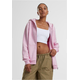Womens zip-up hoodie Fluffy Hoody light pink