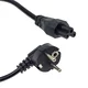 230V napajalni kabel z vzorcem deteljice | C5 | kotni | 0,3 m