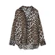 VERO MODA Bluza VMJosie kremna/svetlo rjava/črna