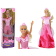 shumee Otroška lutka Anlily Princess z dolgimi blond lasmi in tiara, roza obleka