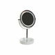 Uvećavajuće Ogledalo s LED Lampicama DKD Home Decor 14,5 x 14,5 x 33 cm Keramika Bijela Metalizirani