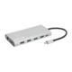 Docking station Manhattan 130660 12in1 USB-C - 3xHDMI/4xUSB/LAN/CR/PD 100W