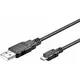 Kabli USB A mus./ Mikro B mu.0,6m