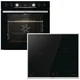 Gorenje Black Set 5 Induktion + Vgradni BCIX6737E05BG GI6400BXDE štedilnik z indukcijsko plošco