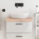 Greatstore Kopalniški pult 60x30x(2-6) cm neobdelan trden les