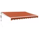 MAISON CHIC Avtomatsko zložljiva tenda - Senčniki oranžna in rjava 3x2,5 m, (22038488)