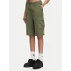G-Star Raw Kratke hlače iz tkanine Bermuda Cargo D29016-D522 Temno zelena Relaxed Fit