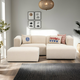 ATELIER DEL SOFA Ugaona garnitura Linden Mini Right Cream