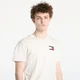 Tommy Jeans za moške. DM0DM20740 Majica tankega kroja z belim logotipom (XL), Bela, Priložnostno, Bombaž, Kratek rokav