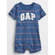 Gap Dojenčki Kombinezoni Logo stripe shorty one-piece 3-6M