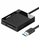 Ugreen CR125 čitalec kartic USB 3.0 SD/micro SD/CF/MS, črna