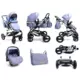Kolica za bebe BBO Matrix set - Plava dečija kolica + auto sedište