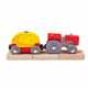 Bigjigs Toys Bigjigs Rail Rdeči traktor z valjčkom