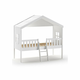 Bela otroška dvignjena postelja v obliki hiške 90x200 cm Housebed - Vipack