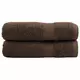 Vidaxl vidaXL Premium brisače SOLUND, 2 kosa, rjave, 50 x 100 cm