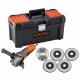 BLACK&DECKER BEG220KA5  ugaona brusilica 900W, ploča 125 mm + 5 ploča