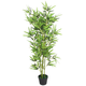 vidaXL Umetna rastlina bambus v loncu 120 cm zelene barve