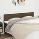vidaXL Posteljno vzglavje 2 kosa temno rjav 80x5x78/88 cm blago
