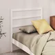 Vidaxl vidaXL Vzglavje postelje belo 95x4x100 cm masivni borov les