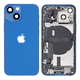 Apple iPhone 13 Mini - zadnje ohišje z majhnimi deli (modra)