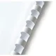 Q-Connect plastične hrbtne strani, 8 mm, bele barve, 100 kosov