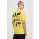 Pamučna majica adidas Originals za muškarce, boja: žuta, s tiskom, IS0183