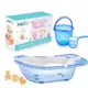 Oprema za kupanje beba set 5 delova Baby Bath plavi - Kadica za kupanje beba sa dodacima