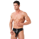 Rimba Latex Play Mens Briefs with Sleeve Black S