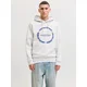 JACK & JONES Majica JJBENSON encijan / pegasto bela