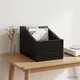 vidaXL Škatla za LP plošče Črni hrast 18 x 32 x 18 cm Inženirski les