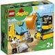 LEGO®® DUPLO Tovornjak in bager na gosenicah (10931)