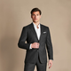 Sivi premium vuneni sako Charles Tyrwhitt Ultimate Performance Suit Jacket — Charcoal - Slim fit | 50 | Produžena