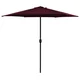 Vidaxl Zunanji senčnik z aluminijastim drogom 270x246 cm bordo rdeč