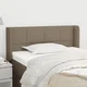 Vidaxl Vzglavje z ušesi taupe 93x16x78/88 cm blago
